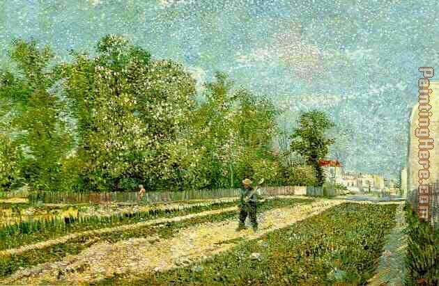 Faubourgs de Paris 1887 painting - Vincent van Gogh Faubourgs de Paris 1887 art painting